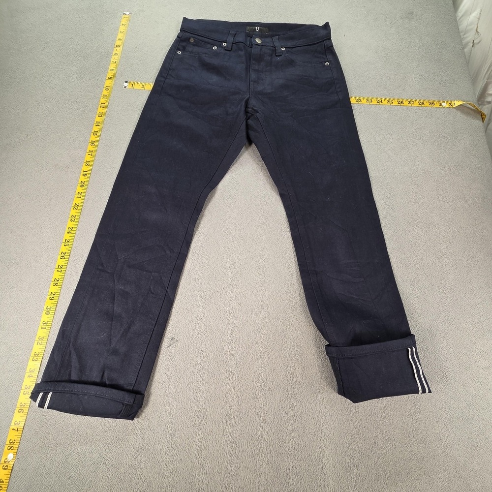 Uniqlo Jeans Womens Selvedge Blue Dark Wash Mid Rise‎ Skinny Fits 28x26
